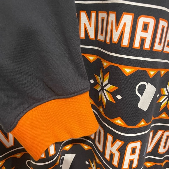 Gray and Orange Men's Tito’s Vodka Sweatshirt - Picture 3 of 6